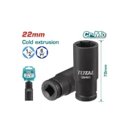 Impact deep socket head 22mm