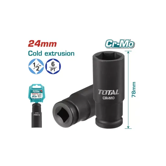Impact deep socket head 24mm Impact deep socket head 24mm