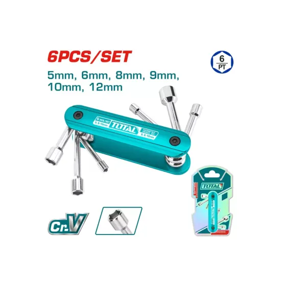 Folding set of nut driver 6 pcs. Folding set of nut driver 6 pcs.