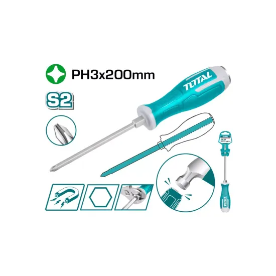 Impact Crosshead Screwdriver PH3x200mm Impact Crosshead Screwdriver PH3x200mm