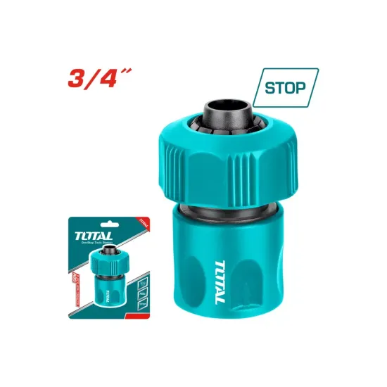 Plastic hose connector stop 3/4" Plastic hose connector stop 3/4"