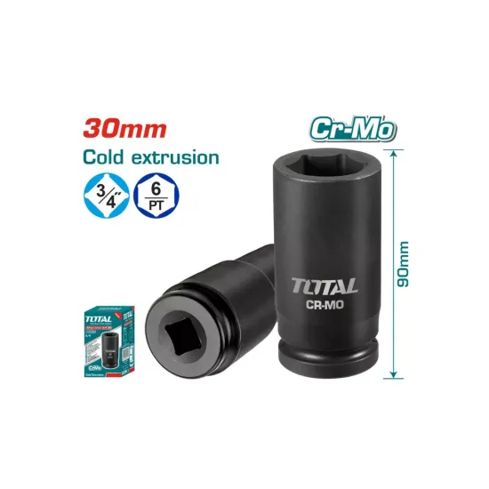 Impact socket head 30mm - 3/4" Impact socket head 30mm - 3/4"