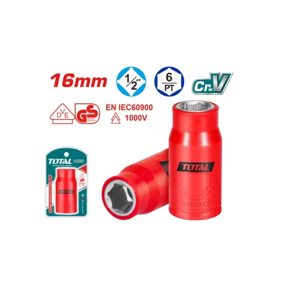 Insulated Socket head 16mm - 1/2 " Insulated Socket head 16mm - 1/2 "