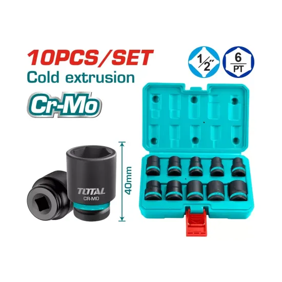 10pcs impact socket set 1/2inch 10pcs impact socket set 1/2inch
