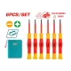 Insulated precision screwdriver set 6 pcs. Insulated precision screwdriver set 6 pcs.