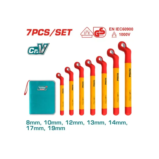 Insulated ring wrench set 7 pcs Insulated ring wrench set 7 pcs
