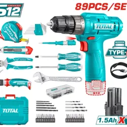 Impact Drill- Screwdriver 89 Pcs Tools set