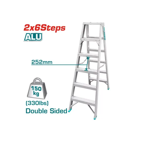 Double side ladder 2 x 6 steps Double side ladder 2 x 6 steps