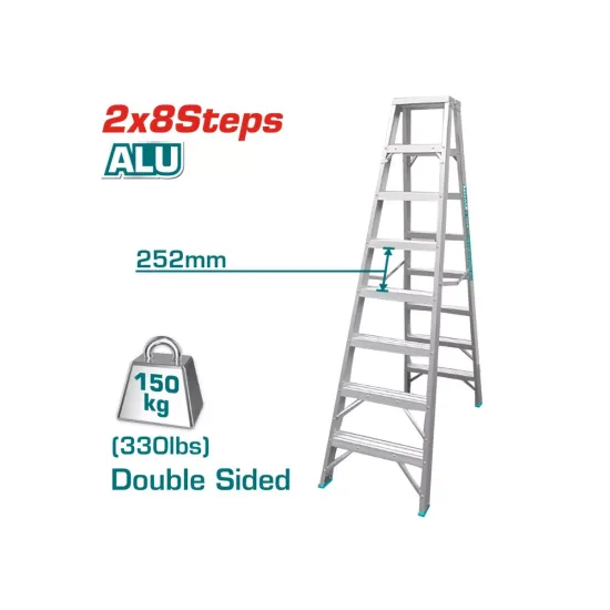 Double side ladder 2 x 8 steps Double side ladder 2 x 8 steps