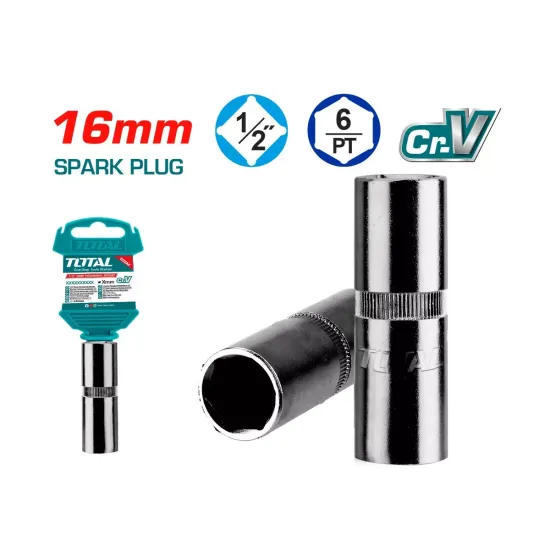 Spark plug socket 16mm - 1/2 " Spark plug socket 16mm - 1/2 "