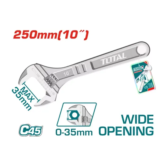 Adjustable Wrench 250mm(10˝) Adjustable Wrench 250mm(10˝)