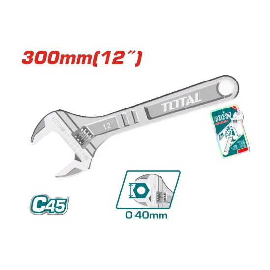 Adjustable Wrench 300mm(12˝) Adjustable Wrench 300mm(12˝)