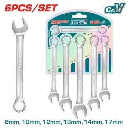 Combination wrench set 6pcs
