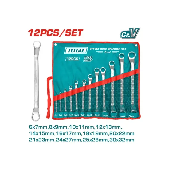 Set of ring spanner wrenches 12pcs. Set of ring spanner wrenches 12pcs.