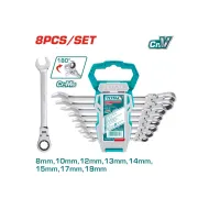 folding head wrench set 8pcs