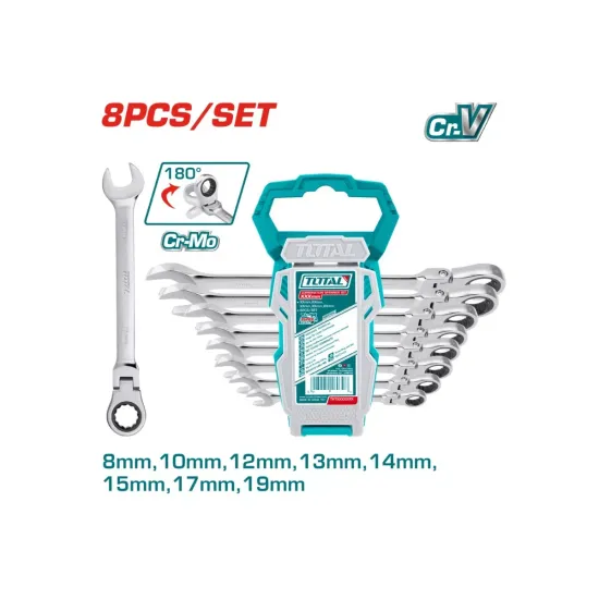 folding head wrench set 8pcs folding head wrench set 8pcs