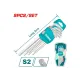 Hex key set, 9 pcs Hex key set, 9 pcs