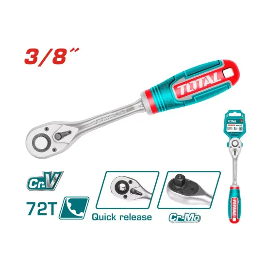 Ratchet wrench 3/8" - 205mm Ratchet wrench 3/8" - 205mm