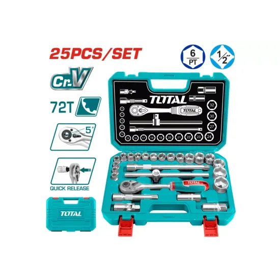 Tool set 1/2" 25 pieces Tool set 1/2" 25 pieces