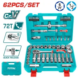 Tool set 1/2" 62 pieces