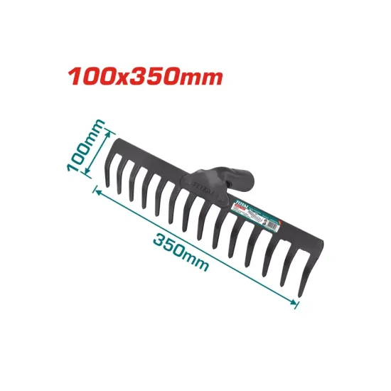 Steel rake 100x350mm Steel rake 100x350mm