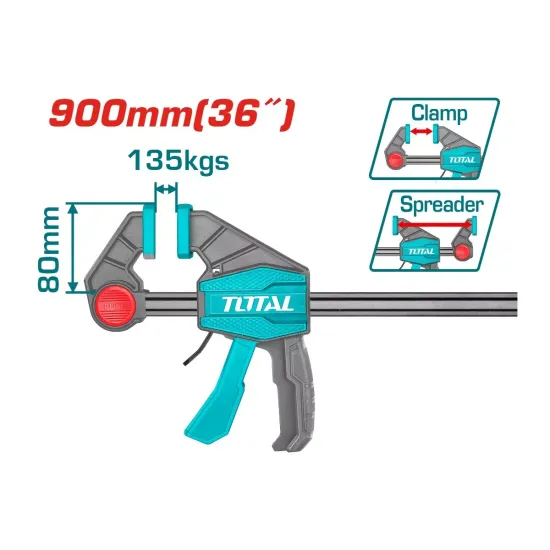 Quick-clamping clamp 80x900mm Quick-clamping clamp 80x900mm