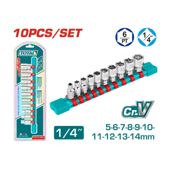 10 pcs 1/4" socket set 10 pcs 1/4" socket set