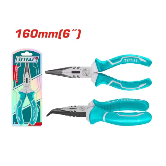 Long nose pliers curved 160mm Long nose pliers curved 160mm