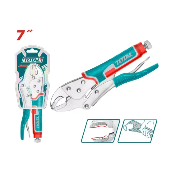Manual clamp with straight jaws 175mm Manual clamp with straight jaws 175mm