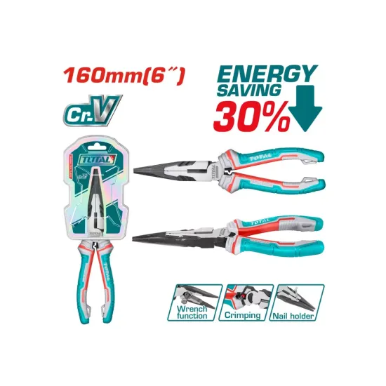 High strength long nose pliers 160mm High strength long nose pliers 160mm