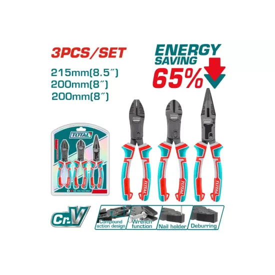 Compound Action Pliers Set 3 pcs Compound Action Pliers Set 3 pcs