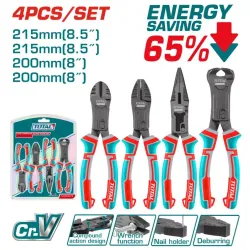 4 Pcs compound action pliers set