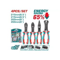 4 Pcs compound action pliers set