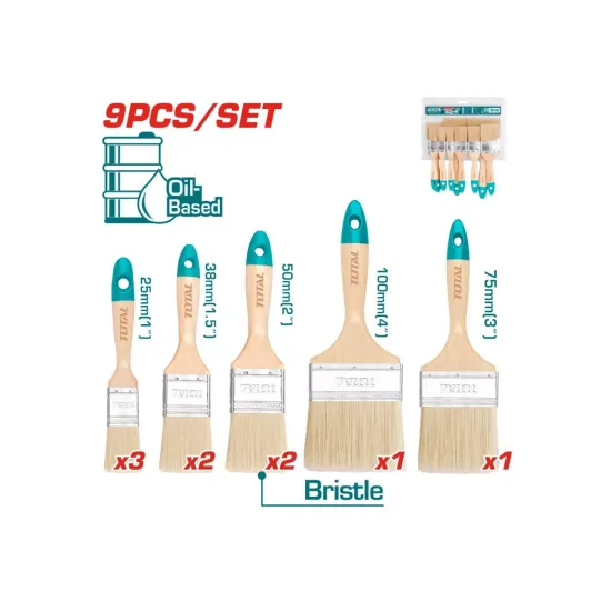 Set of brushes 9pcs Set of brushes 9pcs