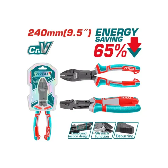 Compound action combination pliers 240mm Compound action combination pliers 240mm
