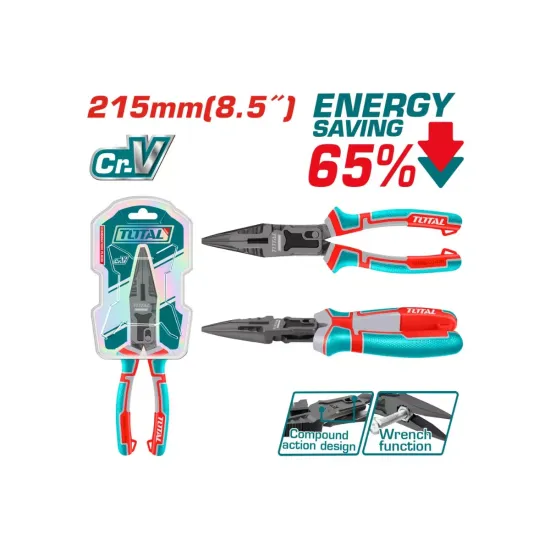 Compound action long nose pliers Compound action long nose pliers