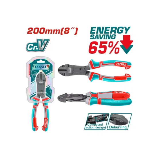 Compound action diagonal cutting pliers Compound action diagonal cutting pliers