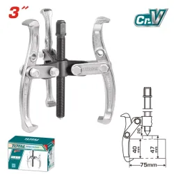 Triple-grip bearing puller 80 mm