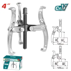 Triple-grip bearing puller 100 mm