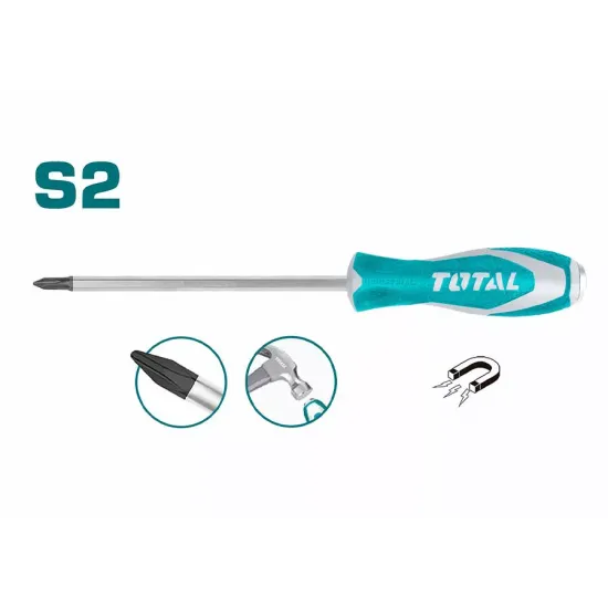 Impact Phillips Crosshead Screwdriver PH3 8x200mm Impact Phillips Crosshead Screwdriver PH3 8x200mm