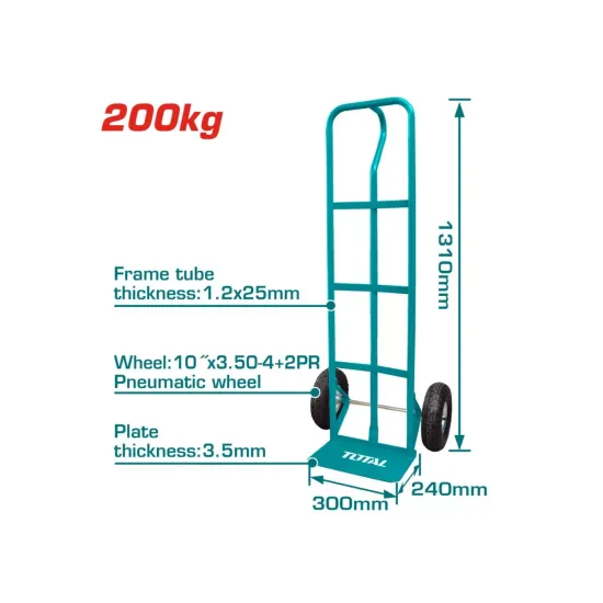 Two-wheeled handcart 200kg Two-wheeled handcart 200kg