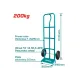 Two-wheeled handcart 200kg Two-wheeled handcart 200kg