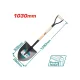 Steel shovel with wooden handle 1030mm Steel shovel with wooden handle 1030mm
