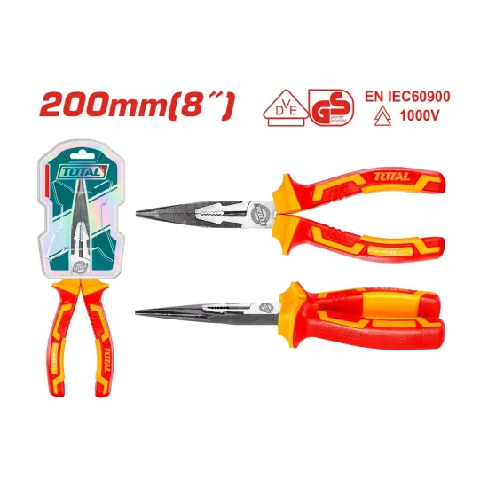 Long Nose Pliers Dielectric 1000V 200mm Long Nose Pliers Dielectric 1000V 200mm