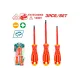 A set of dielectric screwdrivers up to 1000V 3 pcs. A set of dielectric screwdrivers up to 1000V 3 pcs.