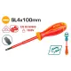 Slotted screwdriver Dielectric SL4x100mm 1000V Slotted screwdriver Dielectric SL4x100mm 1000V
