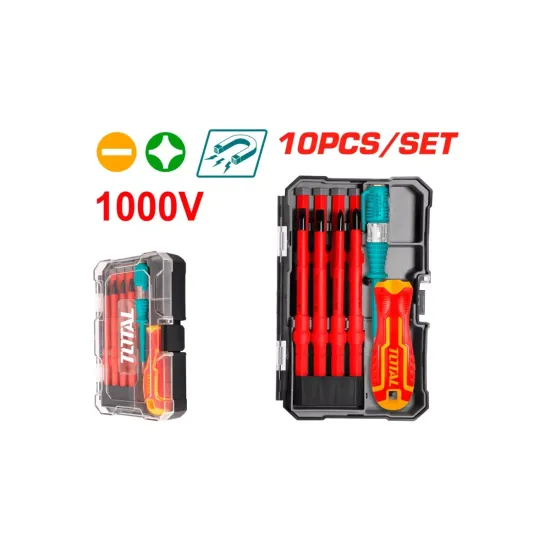 Interchangeable Insulated Screwdriver Set 10pcs Interchangeable Insulated Screwdriver Set 10pcs