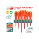 A set of dielectric screwdrivers up to 1000V 6 pcs. A set of dielectric screwdrivers up to 1000V 6 pcs.