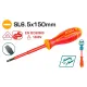 Slotted screwdriver Dielectric SL6.5x150mm 1000V Slotted screwdriver Dielectric SL6.5x150mm 1000V