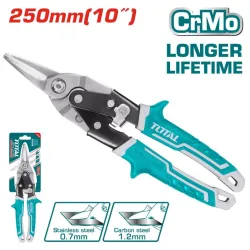 Metal shears with straight cut